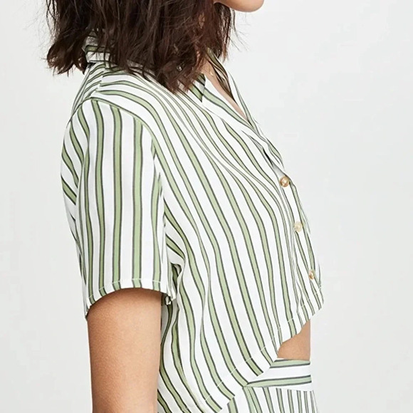 FAITHFULL THE BRAND NWT Uma Cropped Top Shirt S - Picture 7 of 9